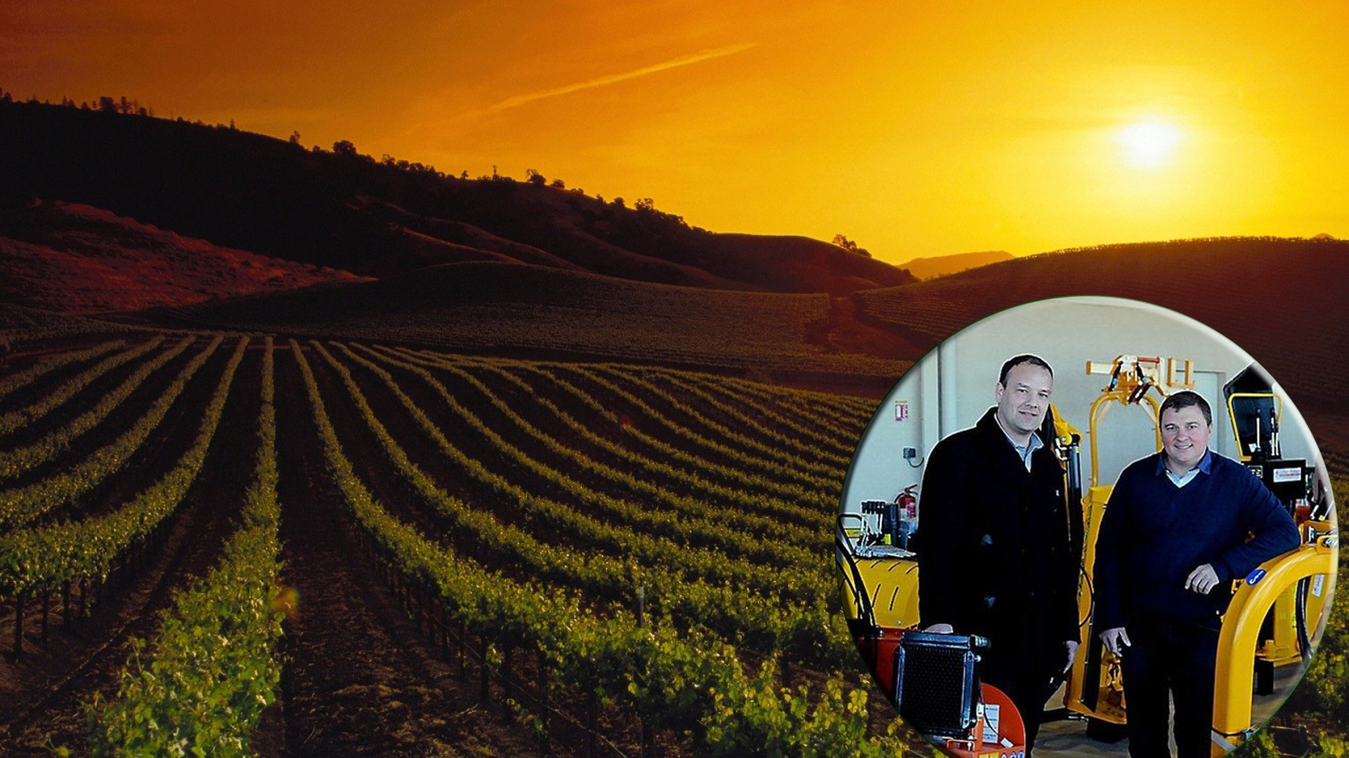 Les deux propriétaires de Cellier Boisset, sur le visuel historique de l’entreprise